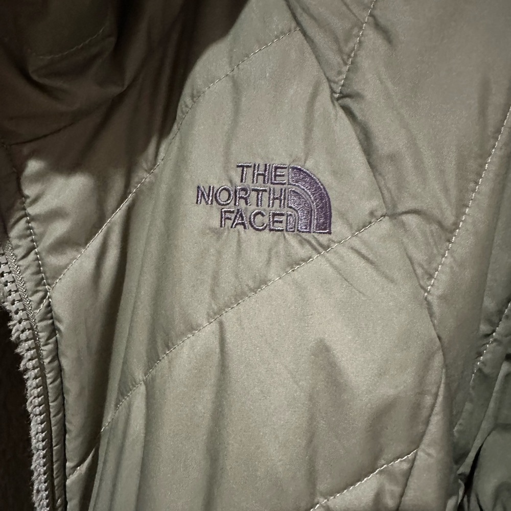 The North Face Quilted Jacket Green Reversible